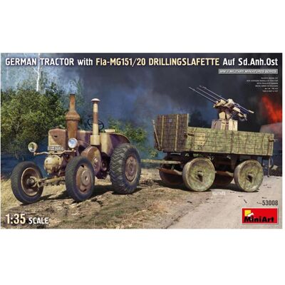 Mini art 1:35 Dt. Schlepper m. Sd.Anh. Ost/Drill. Mini art 1:35 Dt. Schlepper m. Sd.Anh. Ost/Drill.