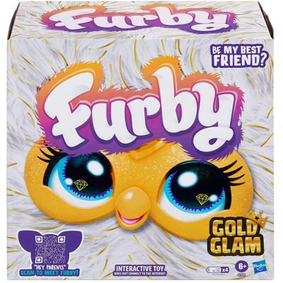 Furby HAS FUR interactive toy Gold Glam (19.05 cm) Furby HAS FUR interactive toy Gold Glam (19.05 cm)