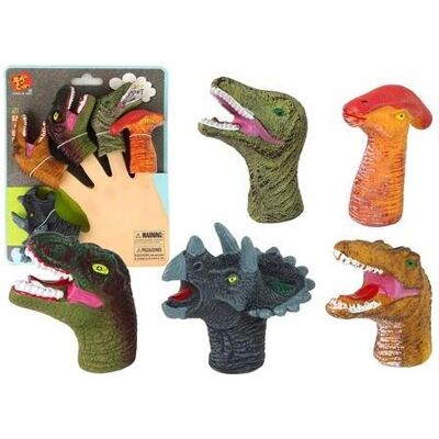 Lean Toys Bunte Dinosaurier-Fingerpuppen, 5-tlg Lean Toys Bunte Dinosaurier-Fingerpuppen, 5-tlg