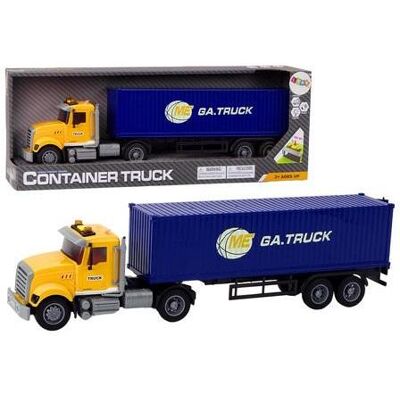 Lean Toys LKW mit Sattelauflieger Lean Toys LKW mit Sattelauflieger