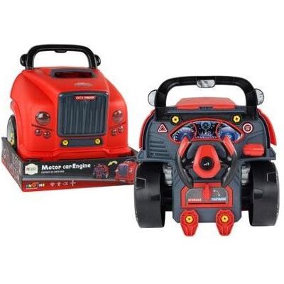 Lean Toys Roter LKW-Motor zur Demontage Lean Toys Roter LKW-Motor zur Demontage