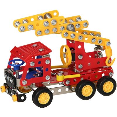 Metallbausatz Feuerwehr-Leiterfahrzeug, 206-tlg. Metallbausatz Feuerwehr-Leiterfahrzeug, 206-tlg.