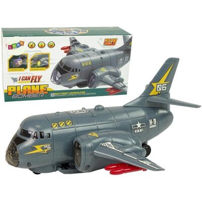 Lean Toys Importuoti leantoys Transport Plane Bomber Light Sound Lean Toys Importuoti leantoys Transport Plane Bomber Light Sound
