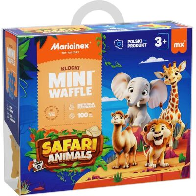 Marioinex Mini Waffel 100el Tiere Safari Marioinex Mini Waffel 100el Tiere Safari