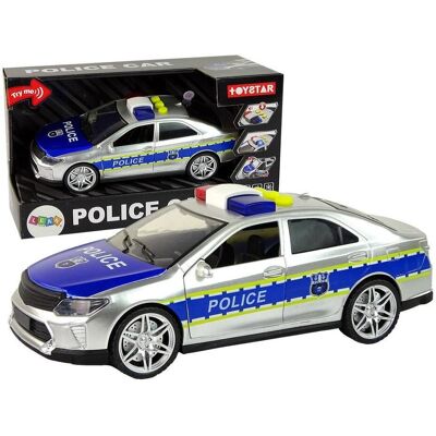 Lean Toys Polizeiauto mit Treibstoffreibung 1:14, Licht und Sound Lean Toys Polizeiauto mit Treibstoffreibung 1:14, Licht und Sound