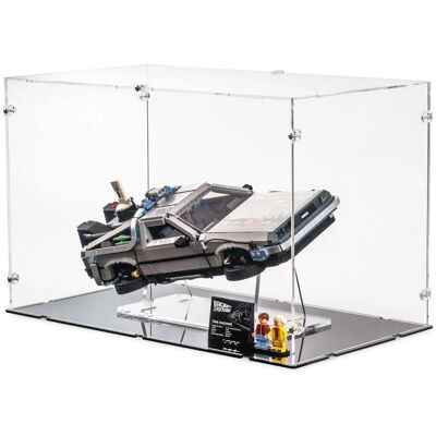 iDisplayit Acryl-Display für LEGO 10300 Die Zeitmaschine aus Zurück in die Zukunft (mit schwarzem Boden) iDisplayit Acryl-Display für LEGO 10300 Die Zeitmaschine aus Zurück in die Zukunft (mit schwarzem Boden)