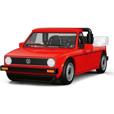 Cobi Volkswagen Golf I Cabriolet Klemmbausteinmodell 1:35, rot Cobi Volkswagen Golf I Cabriolet Klemmbausteinmodell 1:35, rot