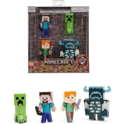 Jada Minecraft 4-Pack 2.5" Figures Jada Minecraft 4-Pack 2.5" Figures