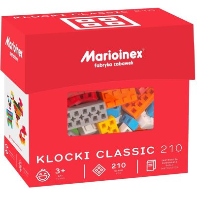 MARIOINEX Klassische Bausteine - 210 Stück MARIOINEX Klassische Bausteine - 210 Stück