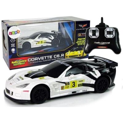 Lean Toys Ferngesteuerter Sportwagen Corvette C6.R, 2,4 G, 1:24, Weiss Lean Toys Ferngesteuerter Sportwagen Corvette C6.R, 2,4 G, 1:24, Weiss