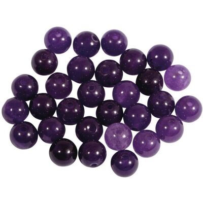 Rayher Halbedelsteinperlen Amethyst 30 Stk. Rayher Halbedelsteinperlen Amethyst 30 Stk.