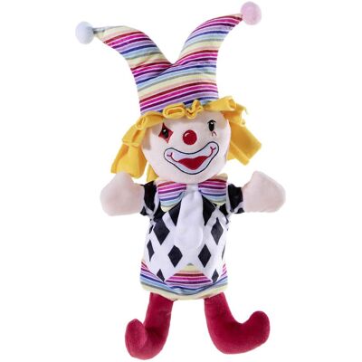 Heunec 395572 - Handpuppe Clown, Handspielpuppe, Stoffpuppe, ca. 24 cm Heunec 395572 - Handpuppe Clown, Handspielpuppe, Stoffpuppe, ca. 24 cm