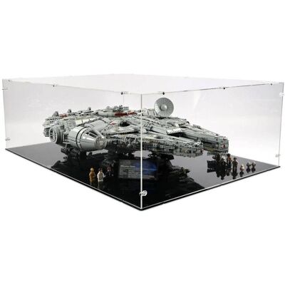 iDisplayit Acryl-Display ohne Ständer für LEGO 75192 Star Wars UCS Millennium Falcon - (Mit schwarzem Boden) iDisplayit Acryl-Display ohne Ständer für LEGO 75192 Star Wars UCS Millennium Falcon - (Mit schwarzem Boden)