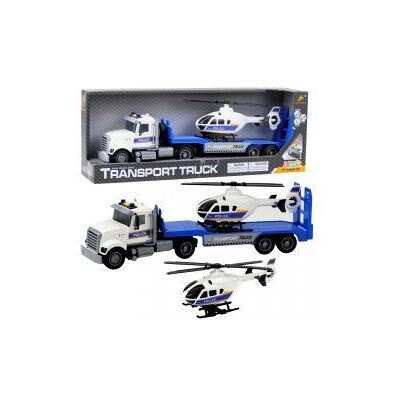 Lean Toys Polizeitransporter-LKW-Hubschrauber-Lichter und -Sounds-Set Lean Toys Polizeitransporter-LKW-Hubschrauber-Lichter und -Sounds-Set