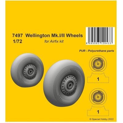 CMK Wellington Mk.II Wheels 1/72 / for Airfix kit CMK Wellington Mk.II Wheels 1/72 / for Airfix kit