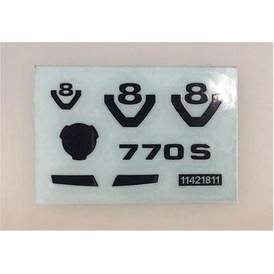 Tamiya Metall-Transfer Sticker Scania 770S Tamiya Metall-Transfer Sticker Scania 770S