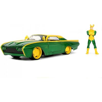 Jada Marvel LokiFord Thunderbird 1:24 Jada Marvel LokiFord Thunderbird 1:24