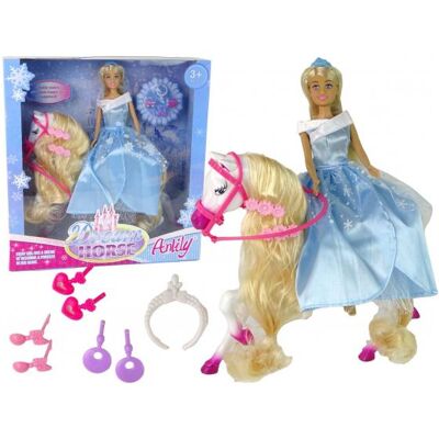 Puppe mit Pferd und Zubehör Puppe mit Pferd und Zubehör