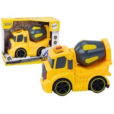 Lean Toys Betonmischer dreht sich mit Licht und Ton gelb Lean Toys Betonmischer dreht sich mit Licht und Ton gelb