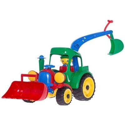 Hemar Grosser Traktorbagger mit beweglichen Eimern aus Gummirädern Hemar Grosser Traktorbagger mit beweglichen Eimern aus Gummirädern