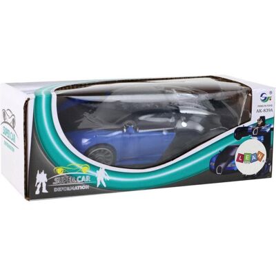Lean Toys Roboter-Auto Bugatti Blaulichteffekte 2in1 Auto Roboter Lichteffekte, Grösse:UNIVERSAL Lean Toys Roboter-Auto Bugatti Blaulichteffekte 2in1 Auto Roboter Lichteffekte, Grösse:UNIVERSAL