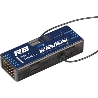 Kavan R8 8-Kanal Twin 2,4GHz Telemetrie Empfänger mit S.BUS Kavan R8 8-Kanal Twin 2,4GHz Telemetrie Empfänger mit S.BUS