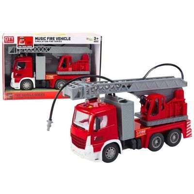 Lean Toys Feuerwehr-Reibantrieb mit Boom-Welt Lean Toys Feuerwehr-Reibantrieb mit Boom-Welt