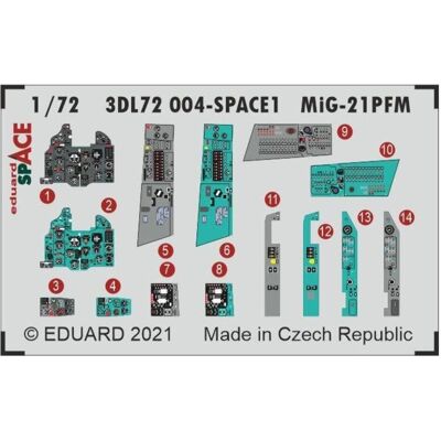 Eduard MiG-21PFM SPACE 1/72 for Eduard MiG-21PFM SPACE 1/72 for