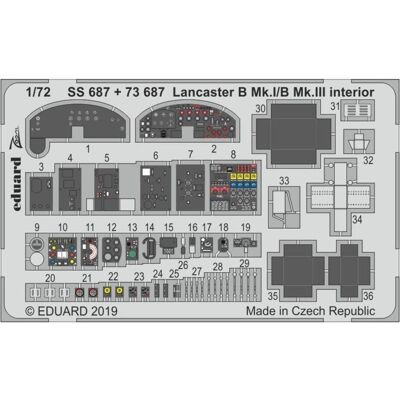 Eduard Lancaster B Mk.I/B Mk.III interior for Airfix Eduard Lancaster B Mk.I/B Mk.III interior for Airfix