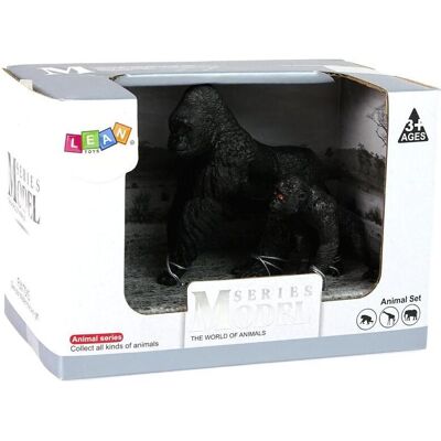 Lean Toys Gorilla-Figurenset Gorilla mit Jungtier Lean Toys Gorilla-Figurenset Gorilla mit Jungtier