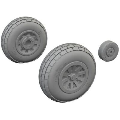 Eduard P-51D wheels block tread 1/72 Eduard P-51D wheels block tread 1/72