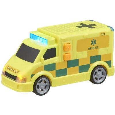 Teamsterz Small Ambulance with L&S yellow toy Teamsterz Small Ambulance with L&S yellow toy