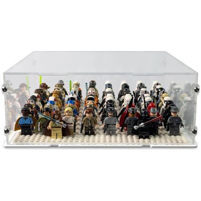 iDisplayit Acryl-Display für LEGO Minifguren für eine 32x32 Platte (Mit weissem Boden) iDisplayit Acryl-Display für LEGO Minifguren für eine 32x32 Platte (Mit weissem Boden)