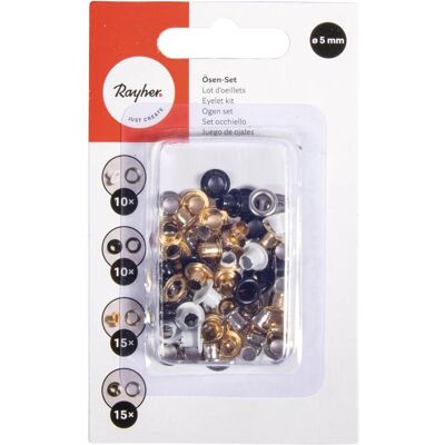 Rayher Ösen-Set 5mm rund 50 Stk. Bunt Rayher Ösen-Set 5mm rund 50 Stk. Bunt