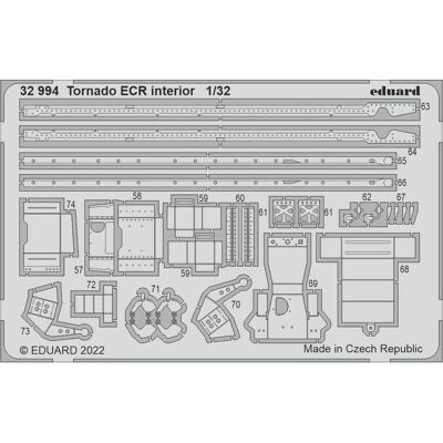 Eduard Tornado ECR interior for ITALERI Eduard Tornado ECR interior for ITALERI
