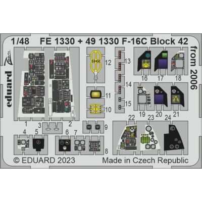 Eduard F-16C Block 42 from 2006 1/48 for KINETIC Eduard F-16C Block 42 from 2006 1/48 for KINETIC