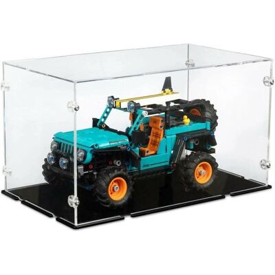 iDisplayit Acryl-Display für LEGO 42227 Jeep Wrangeler Rubicon SUV (Mit schwarzem Boden) iDisplayit Acryl-Display für LEGO 42227 Jeep Wrangeler Rubicon SUV (Mit schwarzem Boden)