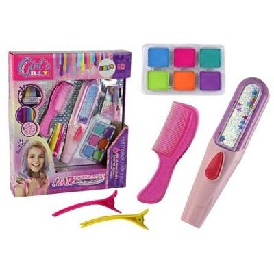 Lean Toys, Frisierkopf, Beauty-Set zum Bemalen der Haare mit Zubehör Lean Toys, Frisierkopf, Beauty-Set zum Bemalen der Haare mit Zubehör