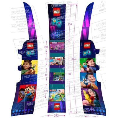 Lego Espositore da Terra Gaming da 18pz Lego Espositore da Terra Gaming da 18pz