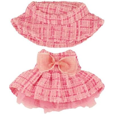 Heless Monster Styles, Bouclé Kleid mit Fischerhut, pink, Grösse 15 cm Heless Monster Styles, Bouclé Kleid mit Fischerhut, pink, Grösse 15 cm