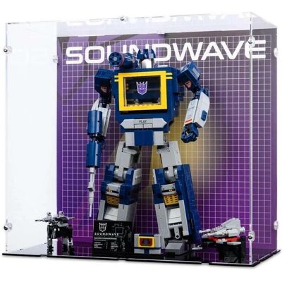 iDisplayit Acryl-Display für LEGO 10358 Transformers: Soundwave (Mit Hintergrundbild & schwarzem Boden) iDisplayit Acryl-Display für LEGO 10358 Transformers: Soundwave (Mit Hintergrundbild & schwarzem Boden)
