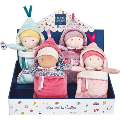 Doudou et Compagnie Display Schmusepuppe Baby 20cm 4x1ass (MQ4) ** Doudou et Compagnie Display Schmusepuppe Baby 20cm 4x1ass (MQ4) **