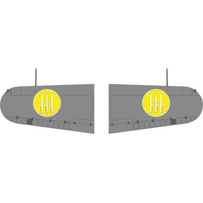 Eduard MC.200 Saetta wings national insignia for Italeri Eduard MC.200 Saetta wings national insignia for Italeri