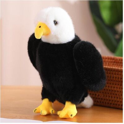 Lean Toys Lean Plüsch Adler Vogel Maskottchen Umarmungen Schwarz Und Weiss 25Cm (25 cm) Lean Toys Lean Plüsch Adler Vogel Maskottchen Umarmungen Schwarz Und Weiss 25Cm (25 cm)