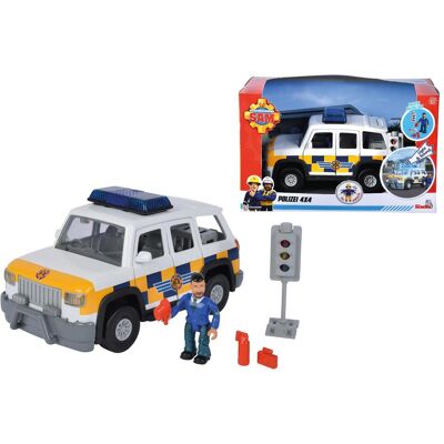 Simba Feuerwehrmann Sam Polizeijeep mit Figur Simba Feuerwehrmann Sam Polizeijeep mit Figur