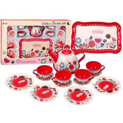 Lean Toys Teeservice 15-teilig rot Lean Toys Teeservice 15-teilig rot