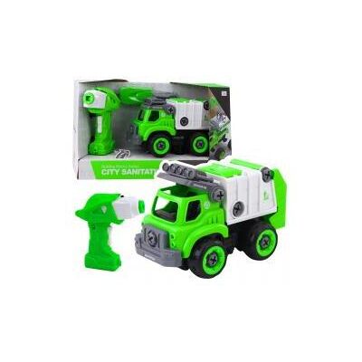 Lean Toys Müllwagen Ferngesteuerter RC Schraubendreher Grün 2 in 1 Lean Toys Müllwagen Ferngesteuerter RC Schraubendreher Grün 2 in 1