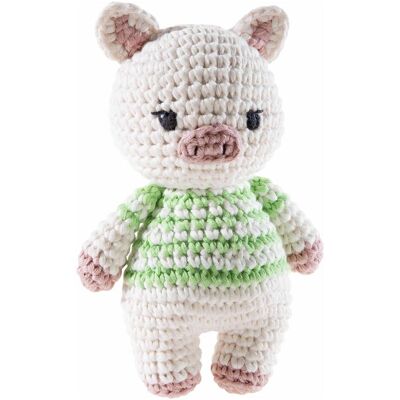 Heunec Crochi Häkel Schwein, Kuscheltier, Plüschtier, Stofftier, 15 cm, 930476 (15 cm) Heunec Crochi Häkel Schwein, Kuscheltier, Plüschtier, Stofftier, 15 cm, 930476 (15 cm)