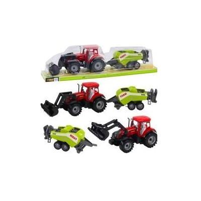 Lean Toys Lean Traktor-Set Mit Lader Und Ballenpresse Rot Lean Toys Lean Traktor-Set Mit Lader Und Ballenpresse Rot