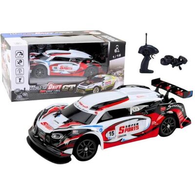 Lean Toys RC-Sportwagen 1:16 weiss und rot Lean Toys RC-Sportwagen 1:16 weiss und rot